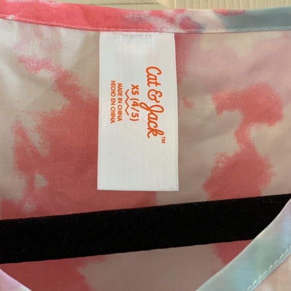 NWT Target Cat & Jack Watercolor Swimsuit Cover Dress Size Extra Small 4/5 - Picture 3 of 7